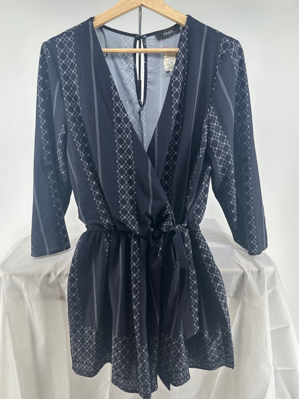 NWT Trac blue and white dress